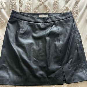 Lucky Brand Leather Mini Skirt, size 12